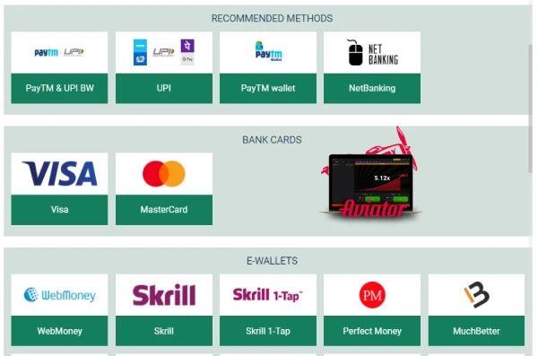 Aviator Payment Method